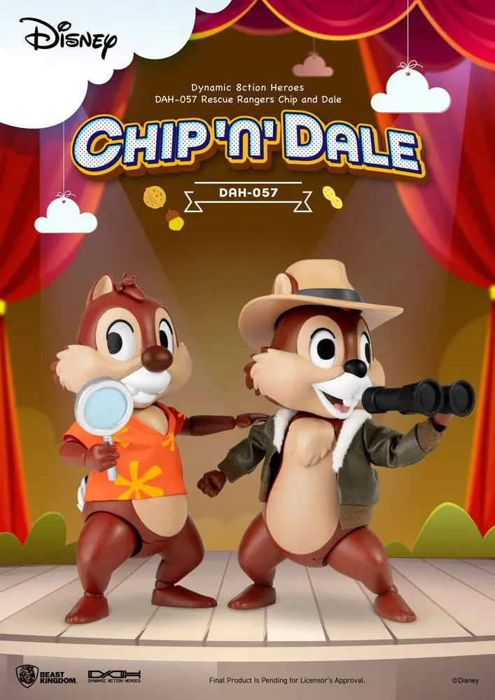 Chip 'n Dale: Rescue Rangers Dynamic 8ction Heroes akcijske figure 1/9 Chip & Dale 10 cm fotografija proizvoda