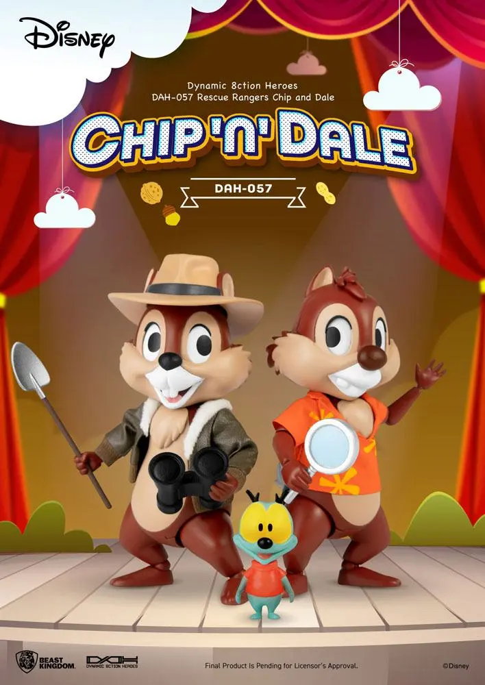 Chip 'n Dale: Rescue Rangers Dynamic 8ction Heroes akcijske figure 1/9 Chip & Dale 10 cm fotografija proizvoda