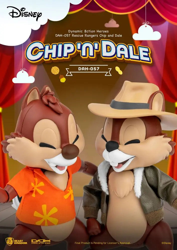 Chip 'n Dale: Rescue Rangers Dynamic 8ction Heroes akcijske figure 1/9 Chip & Dale 10 cm fotografija proizvoda