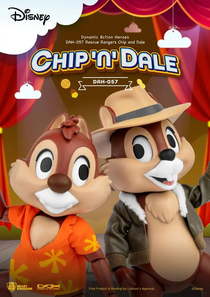 Chip 'n Dale: Rescue Rangers Dynamic 8ction Heroes akcijske figure 1/9 Chip & Dale 10 cm fotografija proizvoda