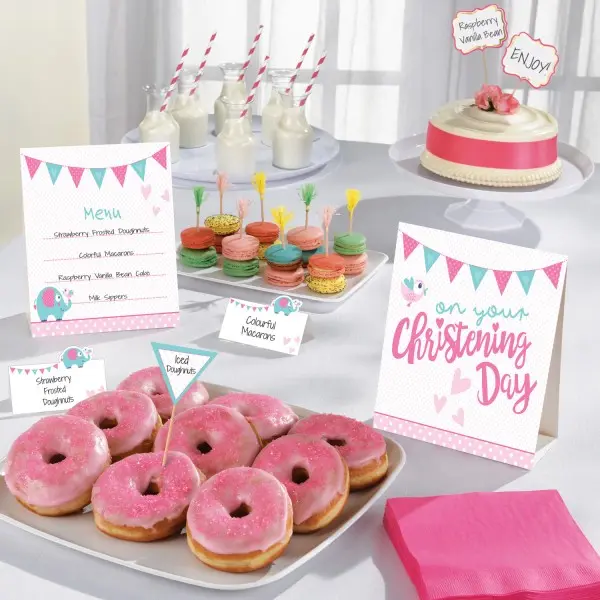 Set dekora za stol za krštenje, 12 komada fotografija proizvoda