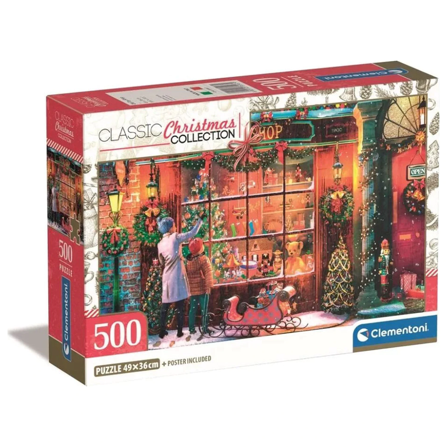 Christmas Old Toy Shop slagalica od 500 dijelova fotografija proizvoda