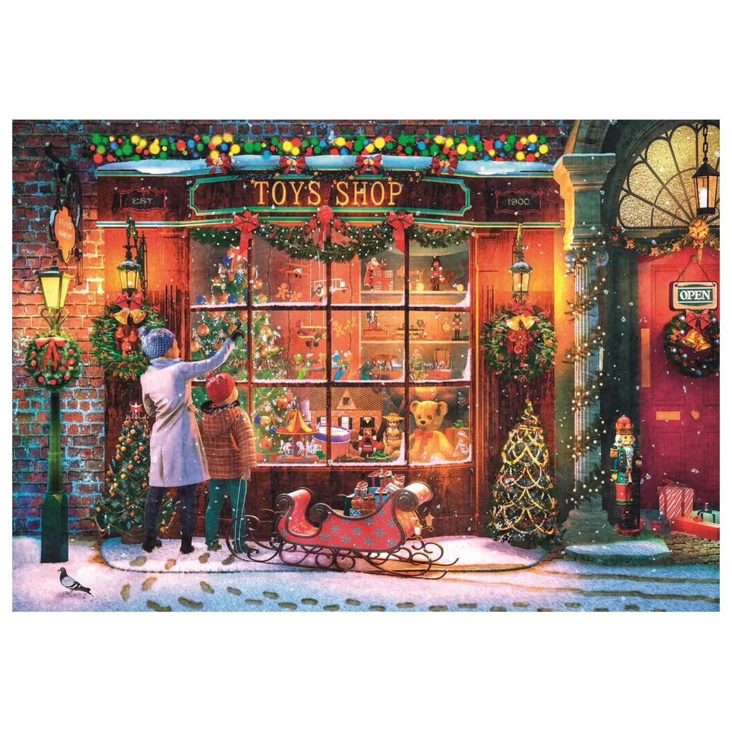 Christmas Old Toy Shop slagalica od 500 dijelova fotografija proizvoda