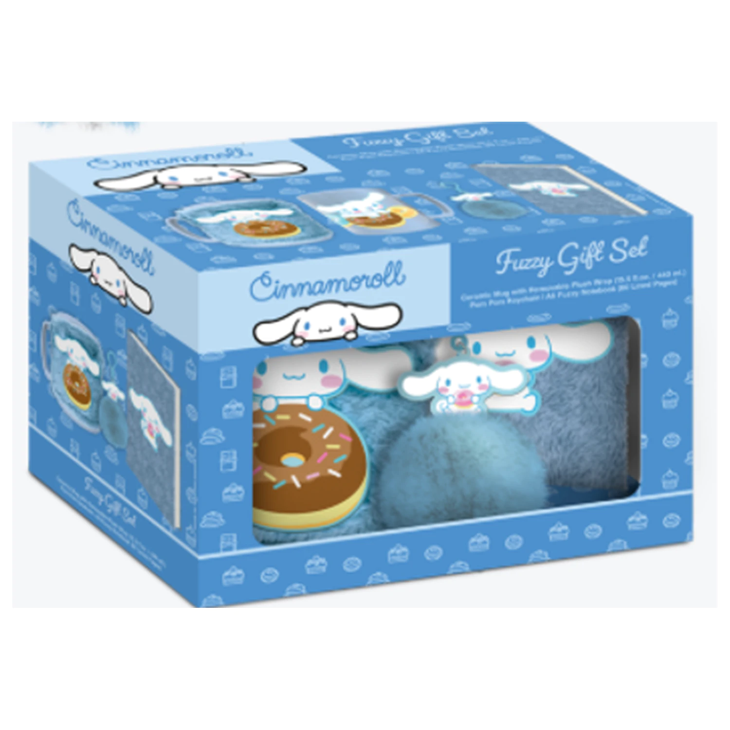 Cinnamoroll Fuzzy poklon set bilježnica + šalica + privjesak za ključeve fotografija proizvoda