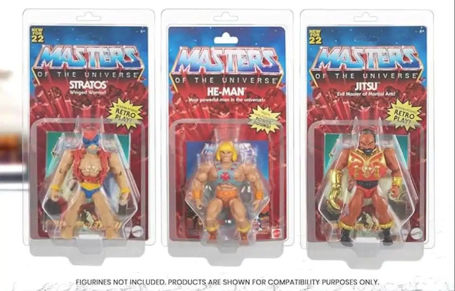 PET zaštitne školjke na preklop 10-Pack za Masters of the Universe akcijske figure fotografija proizvoda