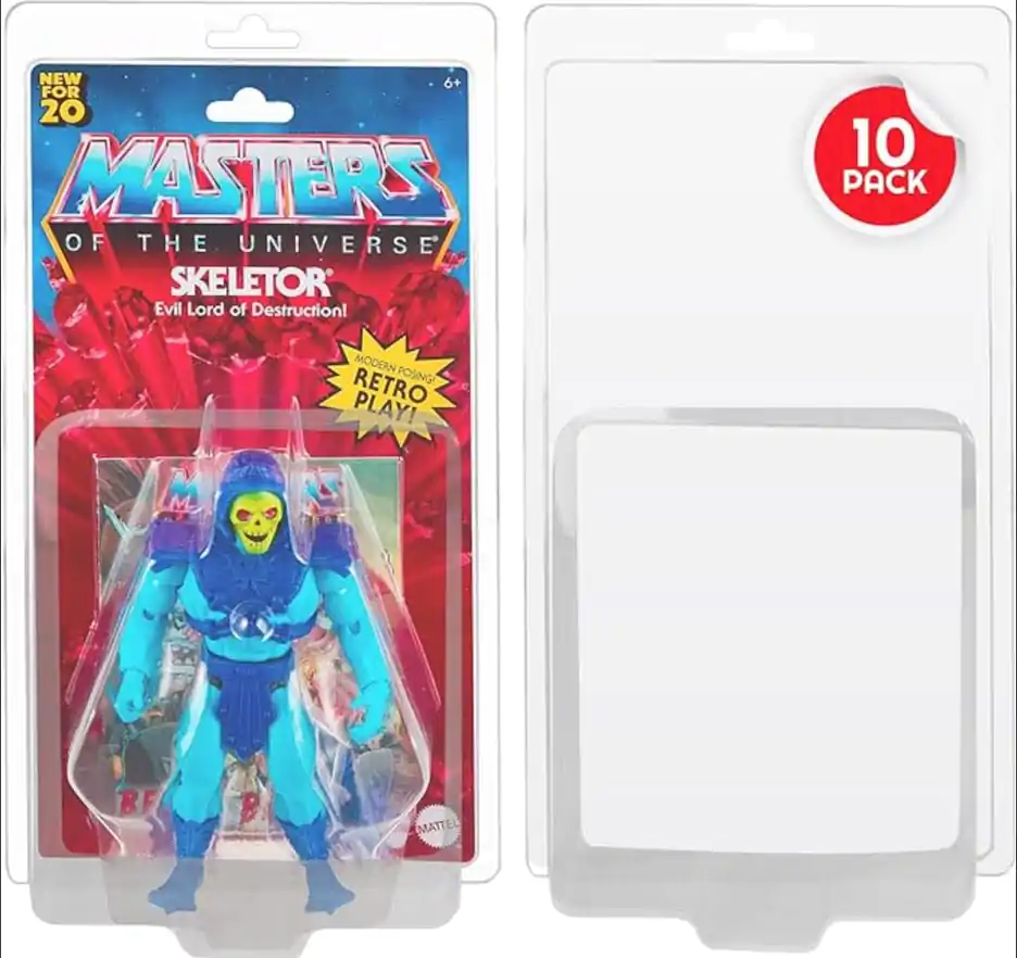 PET zaštitne školjke na preklop 10-Pack za Masters of the Universe akcijske figure fotografija proizvoda