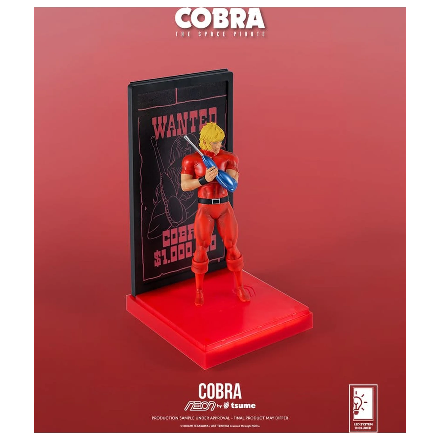Cobra Neon Figura 1/9 Cobra The Space Pirate 20 cm fotografija proizvoda