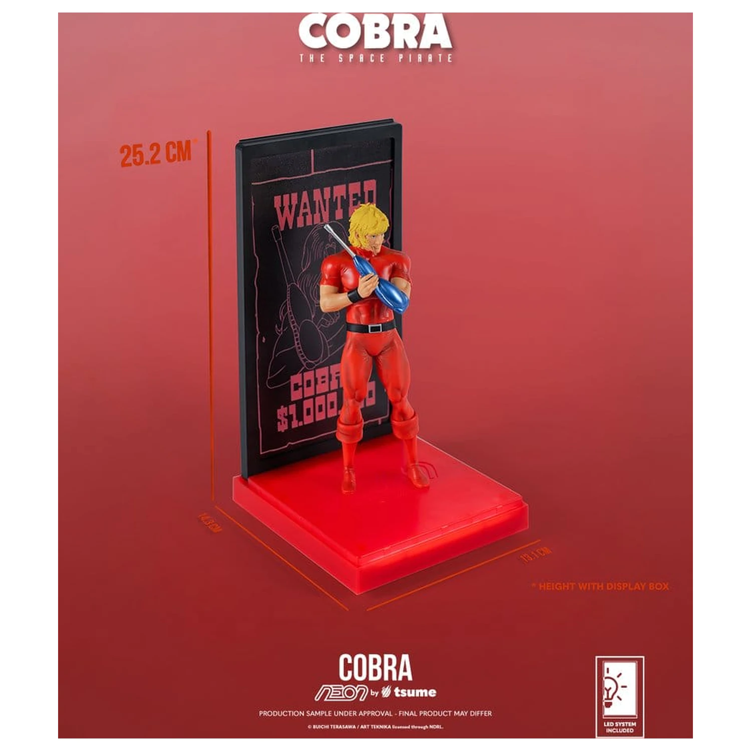 Cobra Neon Figura 1/9 Cobra The Space Pirate 20 cm fotografija proizvoda