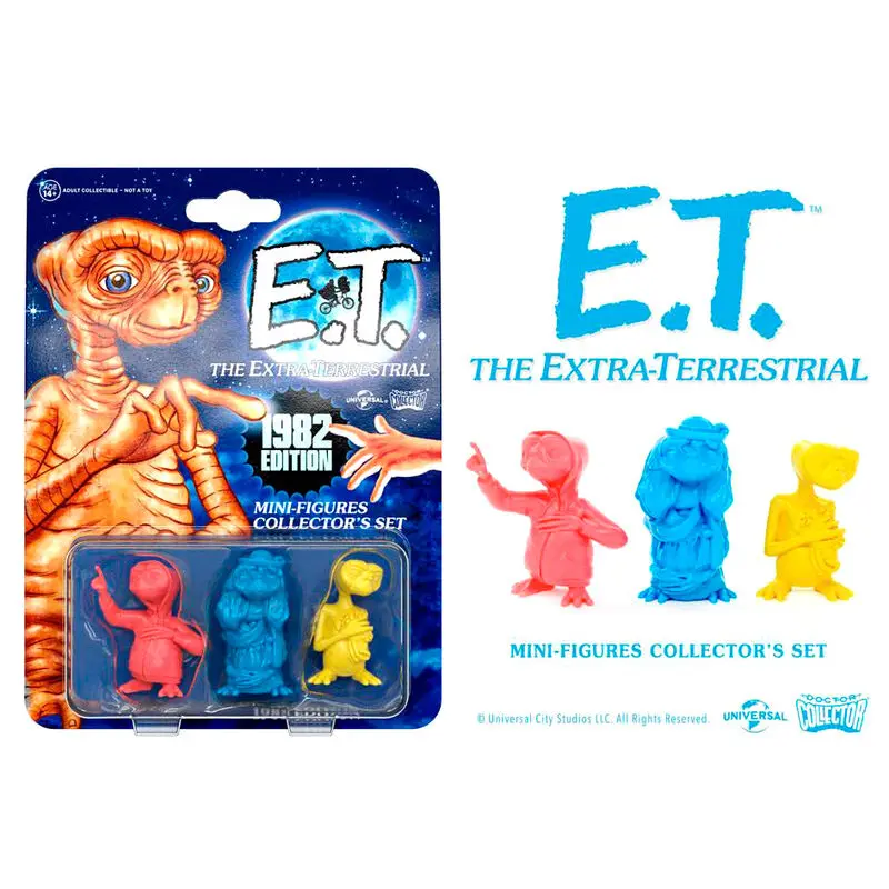 E.T. the Extra-Terrestrial Collector's Set Mini figurice, 3-paket, izdanje iz 1982. godine, 5 cm fotografija proizvoda
