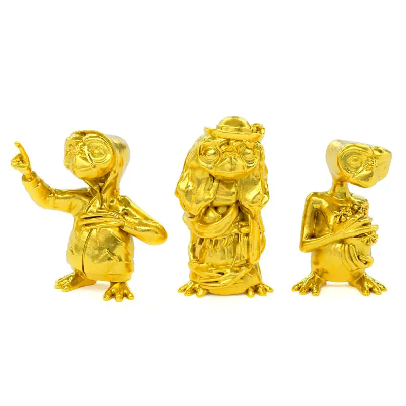 E.T. the Extra-Terrestrial Kolekcionarski set mini figura, paket od 3 komada, Golden Edition 5 cm fotografija proizvoda