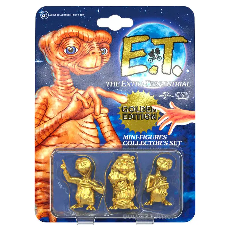 E.T. the Extra-Terrestrial Kolekcionarski set mini figura, paket od 3 komada, Golden Edition 5 cm fotografija proizvoda