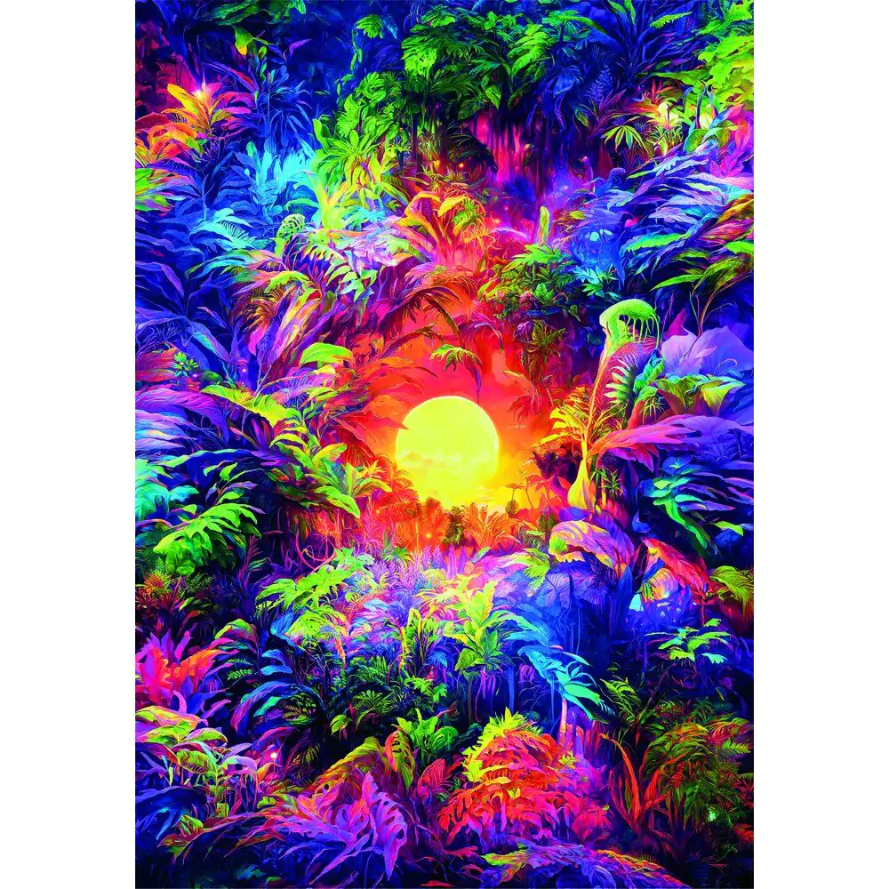 Puzzle Color Boom Psychedelic Jungle Sunrise 500 kom fotografija proizvoda