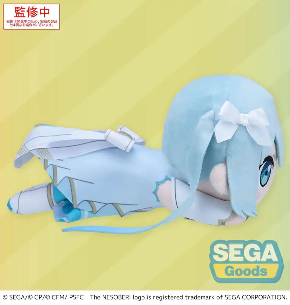 COLORFUL STAGE! The Movie: A Miku Who Can't Sing Nesoberi Lay-Down plišana figura Hatsune Miku Unshuttered Sekai 16 cm fotografija proizvoda