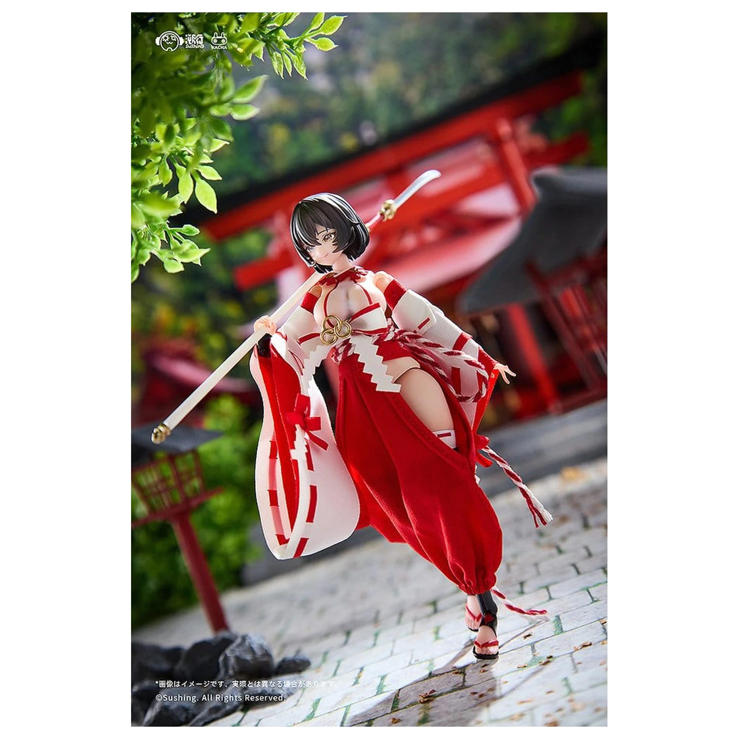 Combat Priestess Akcijska figura 1/12 Kikyou Uefuji 15 cm fotografija proizvoda