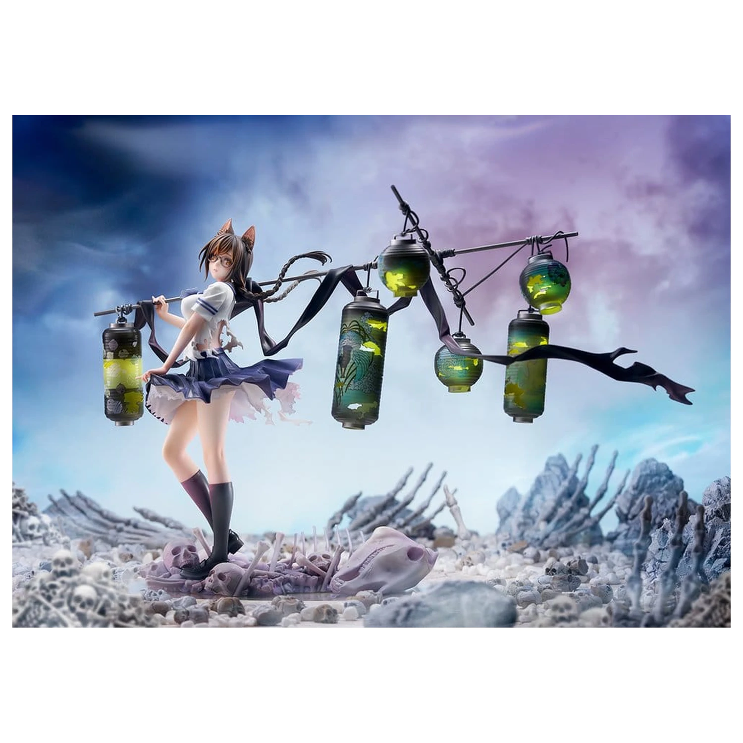 Comics Bakemonogatari PVC figura 1/7 Tsubasa Hanekawa 26 cm fotografija proizvoda