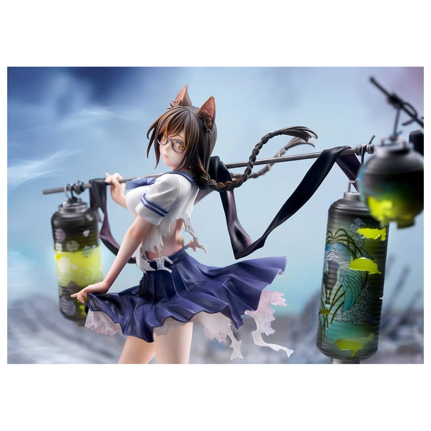 Comics Bakemonogatari PVC figura 1/7 Tsubasa Hanekawa 26 cm fotografija proizvoda