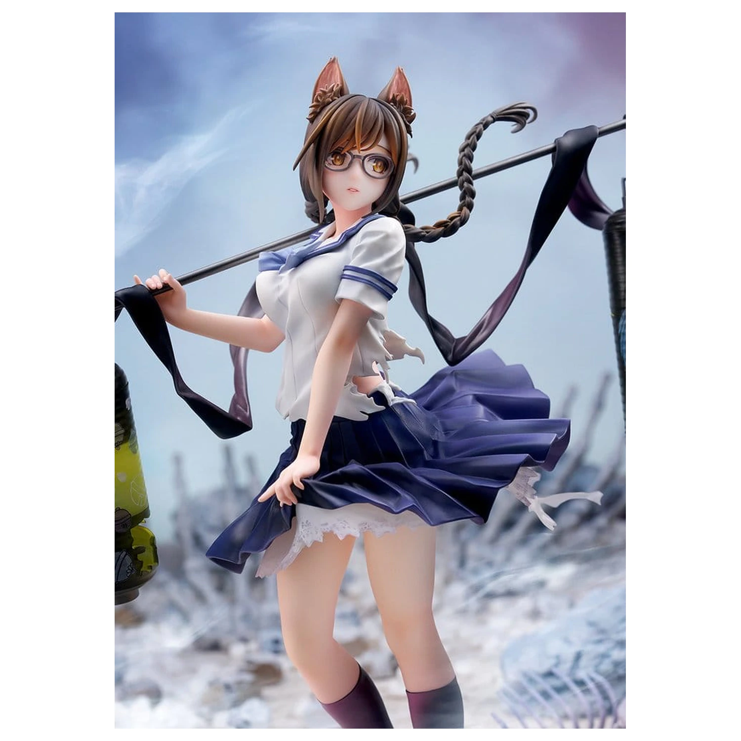 Comics Bakemonogatari PVC figura 1/7 Tsubasa Hanekawa 26 cm fotografija proizvoda