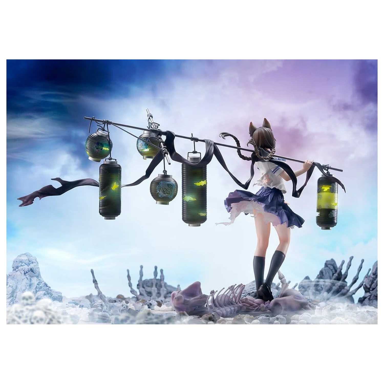 Comics Bakemonogatari PVC figura 1/7 Tsubasa Hanekawa 26 cm fotografija proizvoda