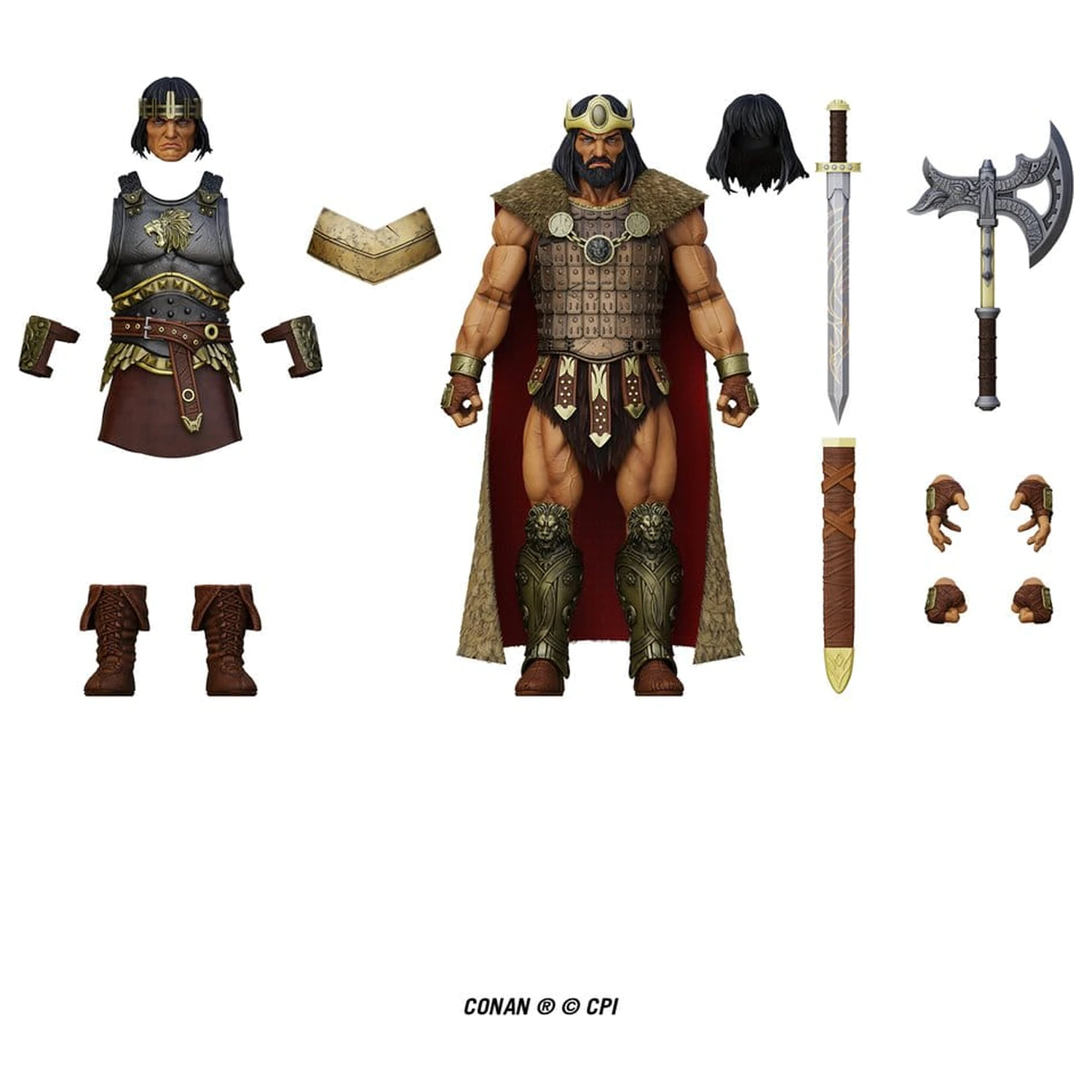 Conan Epic H.A.C.K.S. Akcijska figura 1/12 King Conan: Ruler of Aquilonia fotografija proizvoda