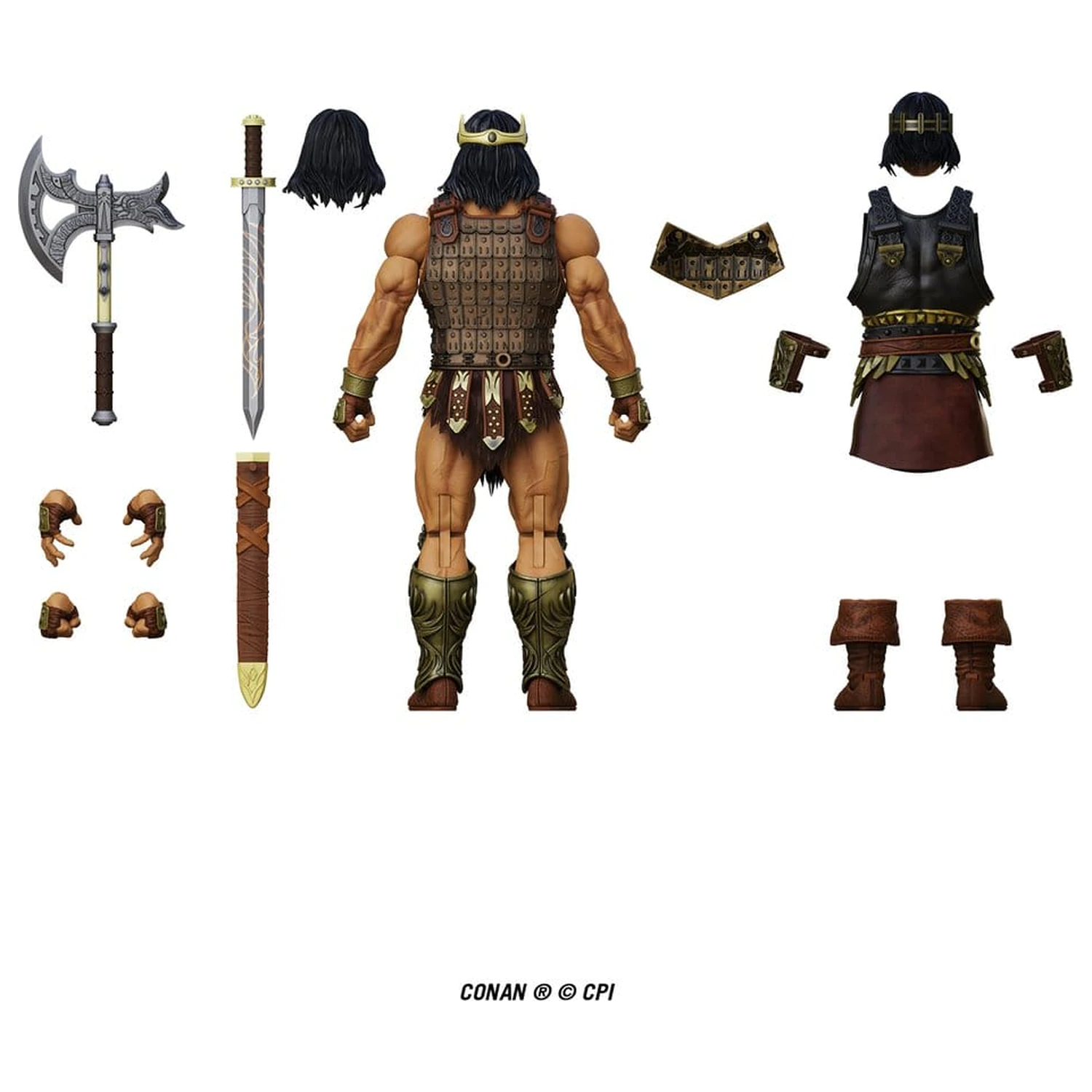 Conan Epic H.A.C.K.S. Akcijska figura 1/12 King Conan: Ruler of Aquilonia fotografija proizvoda