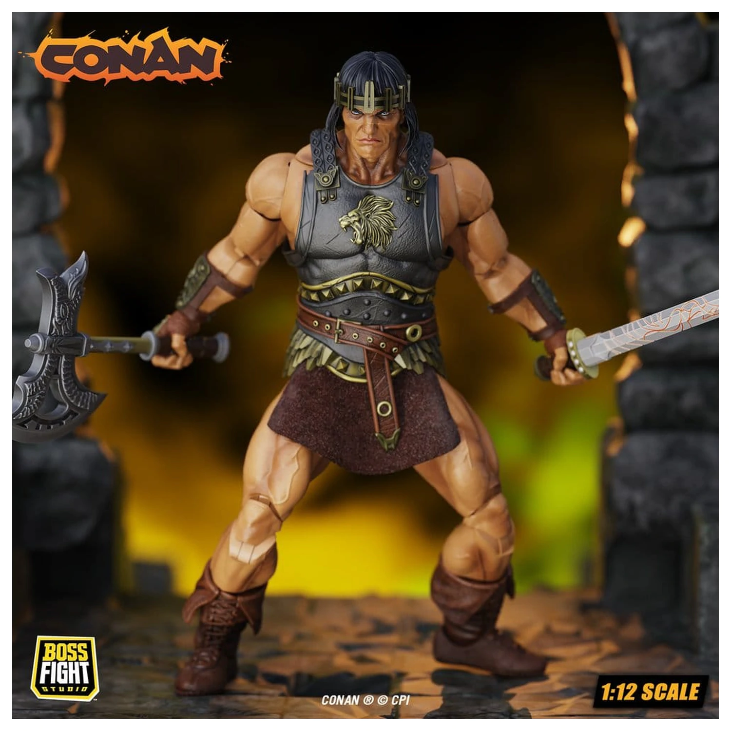 Conan Epic H.A.C.K.S. Akcijska figura 1/12 King Conan: Ruler of Aquilonia fotografija proizvoda