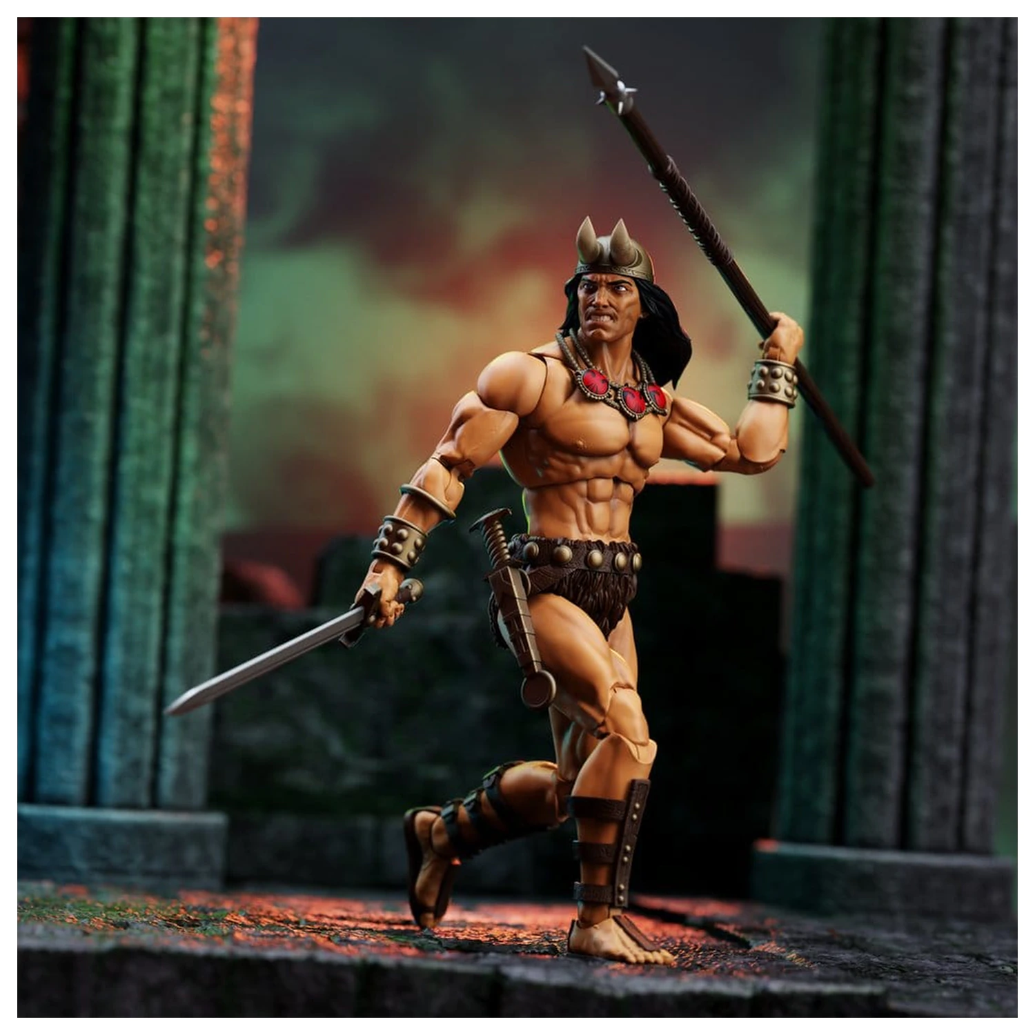 Conan the Barbarian Epic H.A.C.K.S. akcijske figure The Tower of the Elephant Set: Young Conan and Yag Kosha fotografija proizvoda