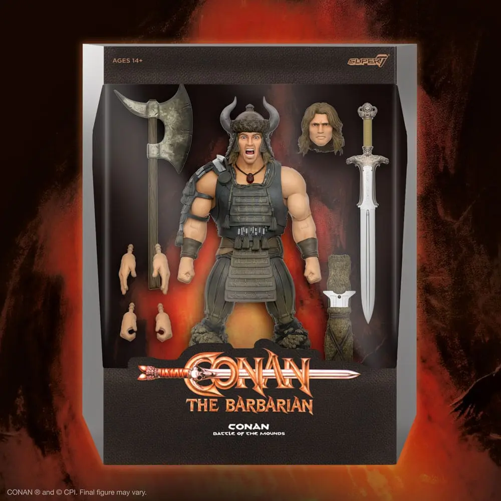 Conan the Barbarian Ultimates akcijska figura Conan (Battle of the Mounds) 18 cm fotografija proizvoda