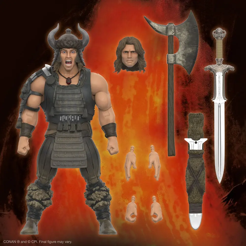 Conan the Barbarian Ultimates akcijska figura Conan (Battle of the Mounds) 18 cm fotografija proizvoda