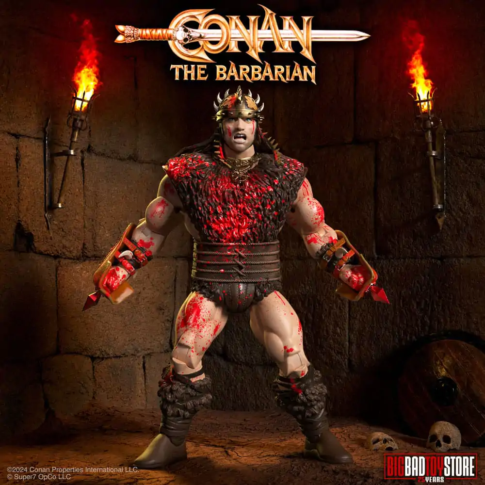 Conan the Barbarian Ultimates akcijska figura Conan Blood Soaked Pit Fighter 18 cm fotografija proizvoda