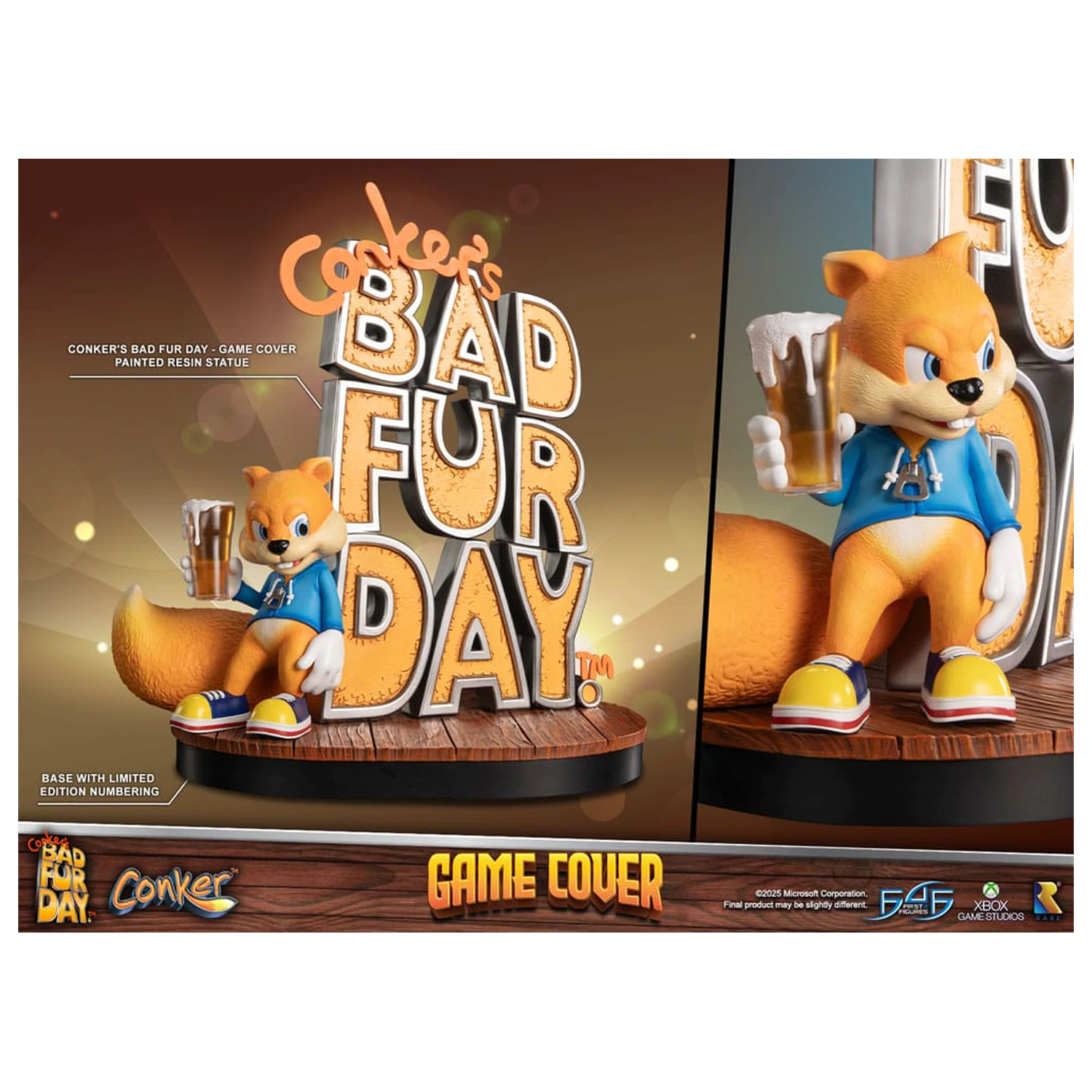 Conker's Bad Fur Day kip iz omota igre, ekskluzivno izdanje, 45 cm fotografija proizvoda
