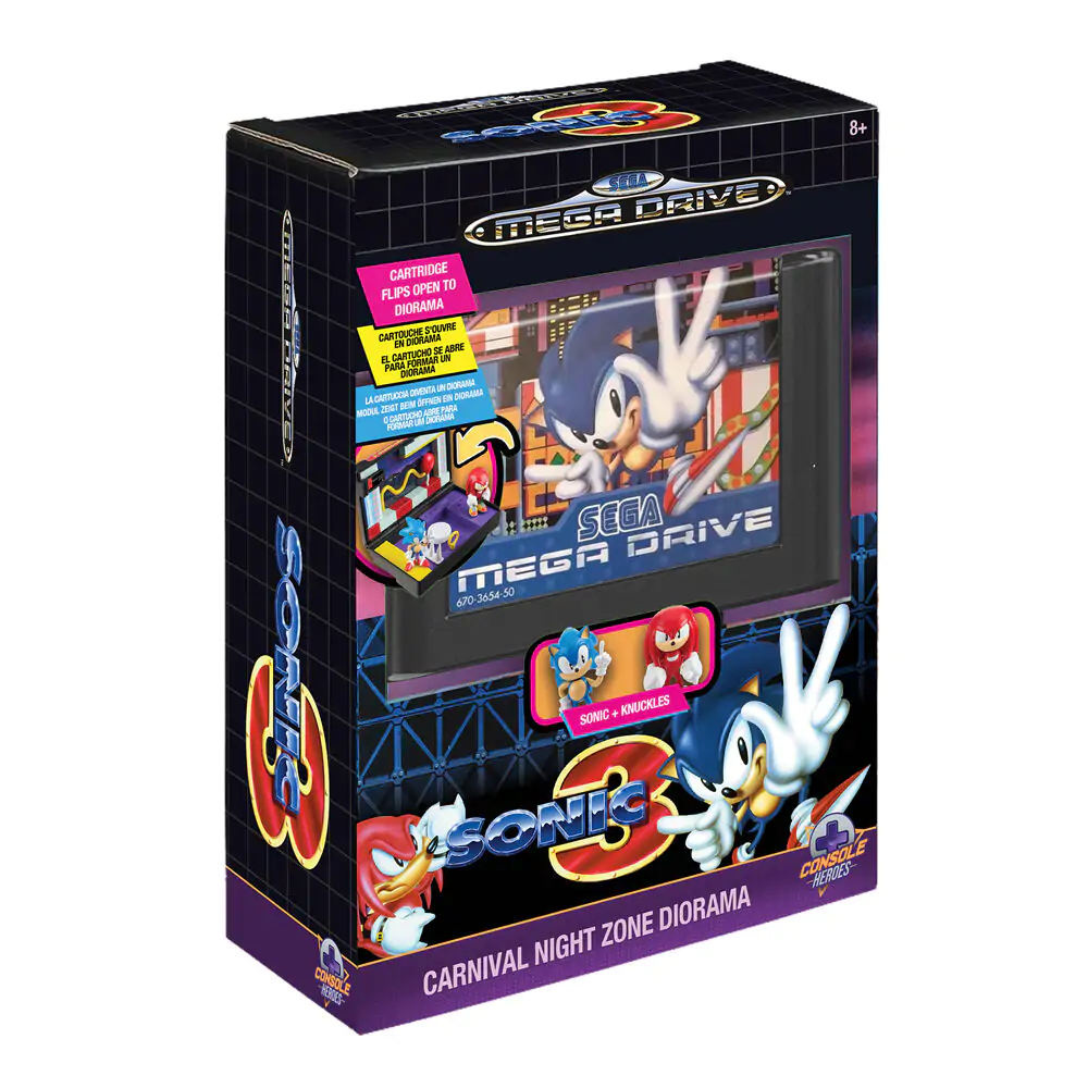 Console Heroes Sonic The Hedgehog 3 Mega Drive diorama fotografija proizvoda