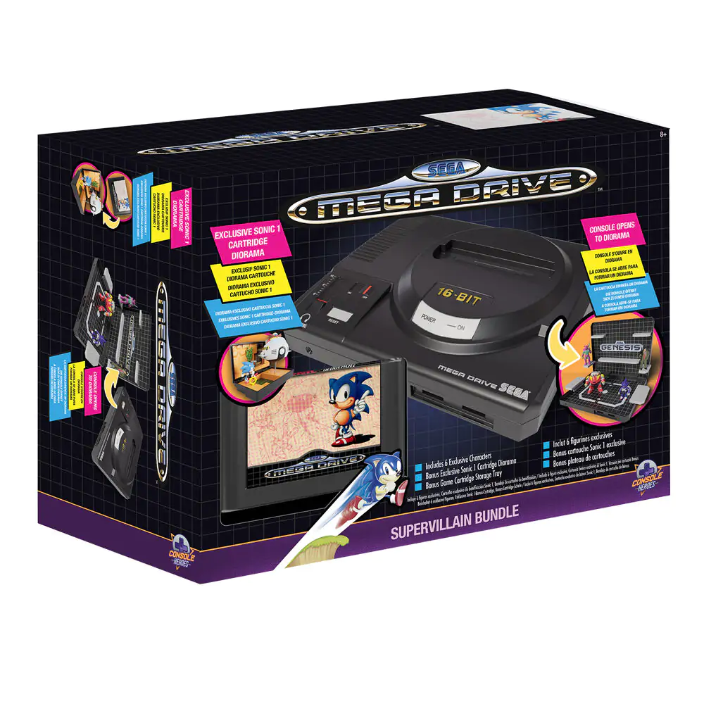 Console Heroes Sonic the Hedgehog Boss Level 1 Mega Drive diorama fotografija proizvoda
