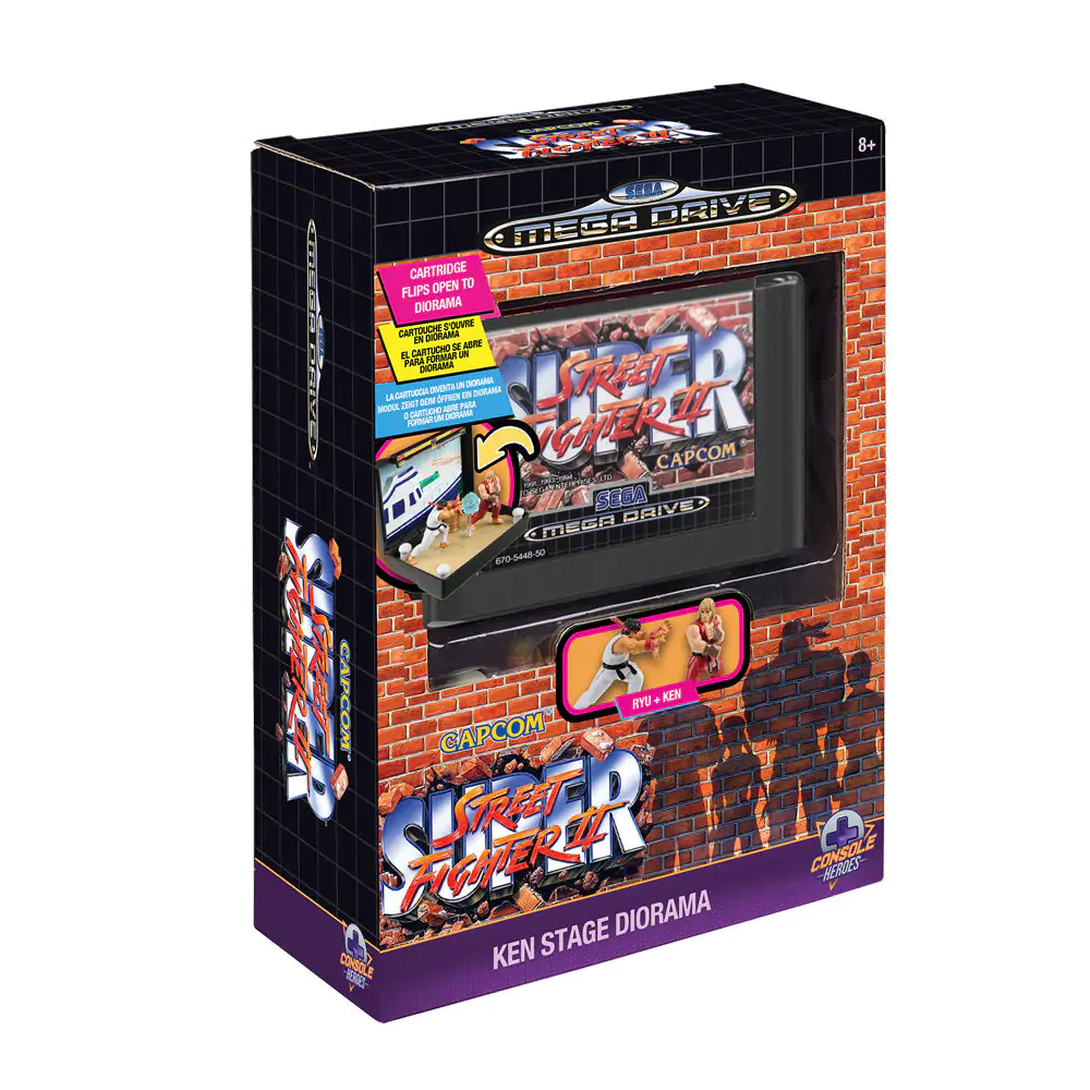 Console Heroes Street Fighter Mega Drive diorama fotografija proizvoda