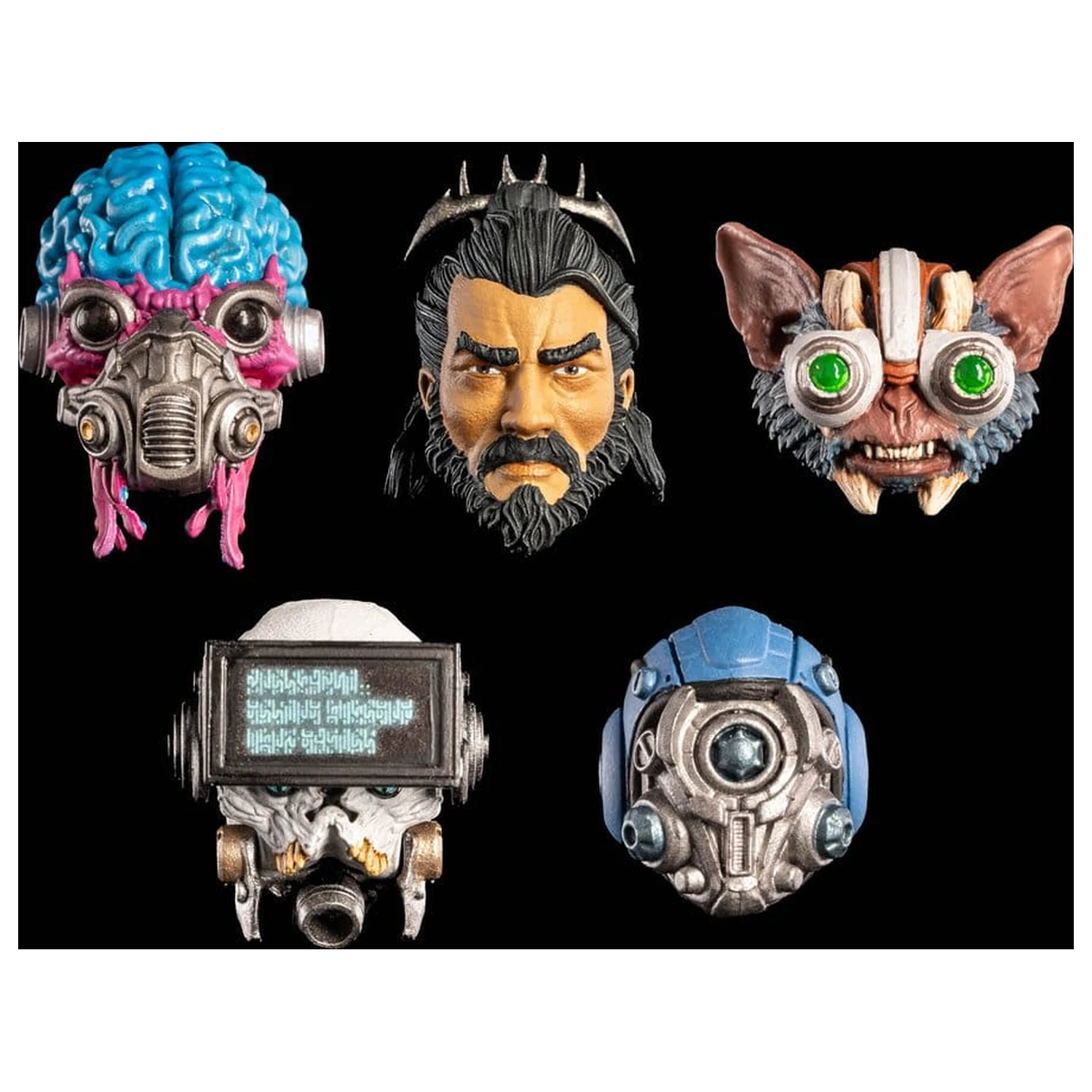 Cosmic Legions Action Figure Accessory Heads Pack  fotografija proizvoda