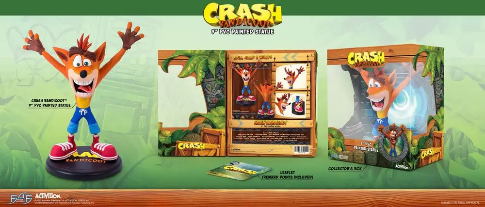 Crash Bandicoot N. Sane Trilogy PVC Statua Crash Bandicoot 23 cm fotografija proizvoda