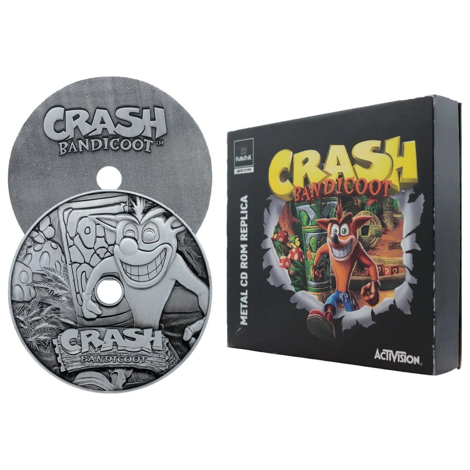 Crash Bandicoot Replica Metal CD-ROM Kolekcionarsko ograničeno izdanje 11 cm fotografija proizvoda
