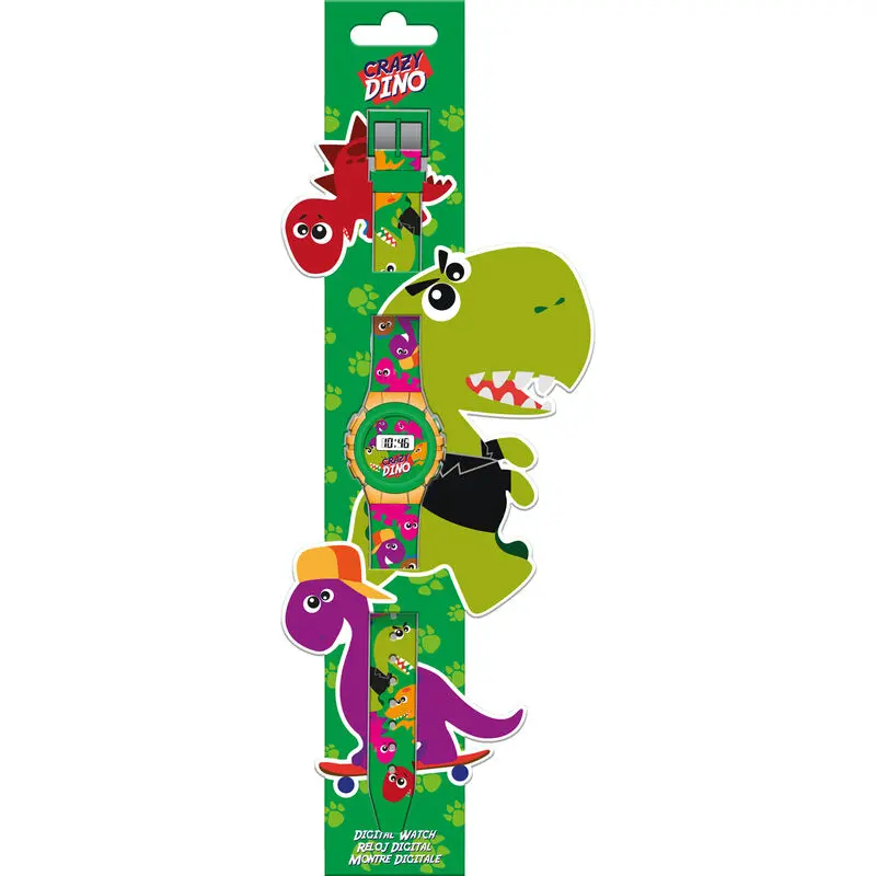Crazy Dino digitalni sat fotografija proizvoda