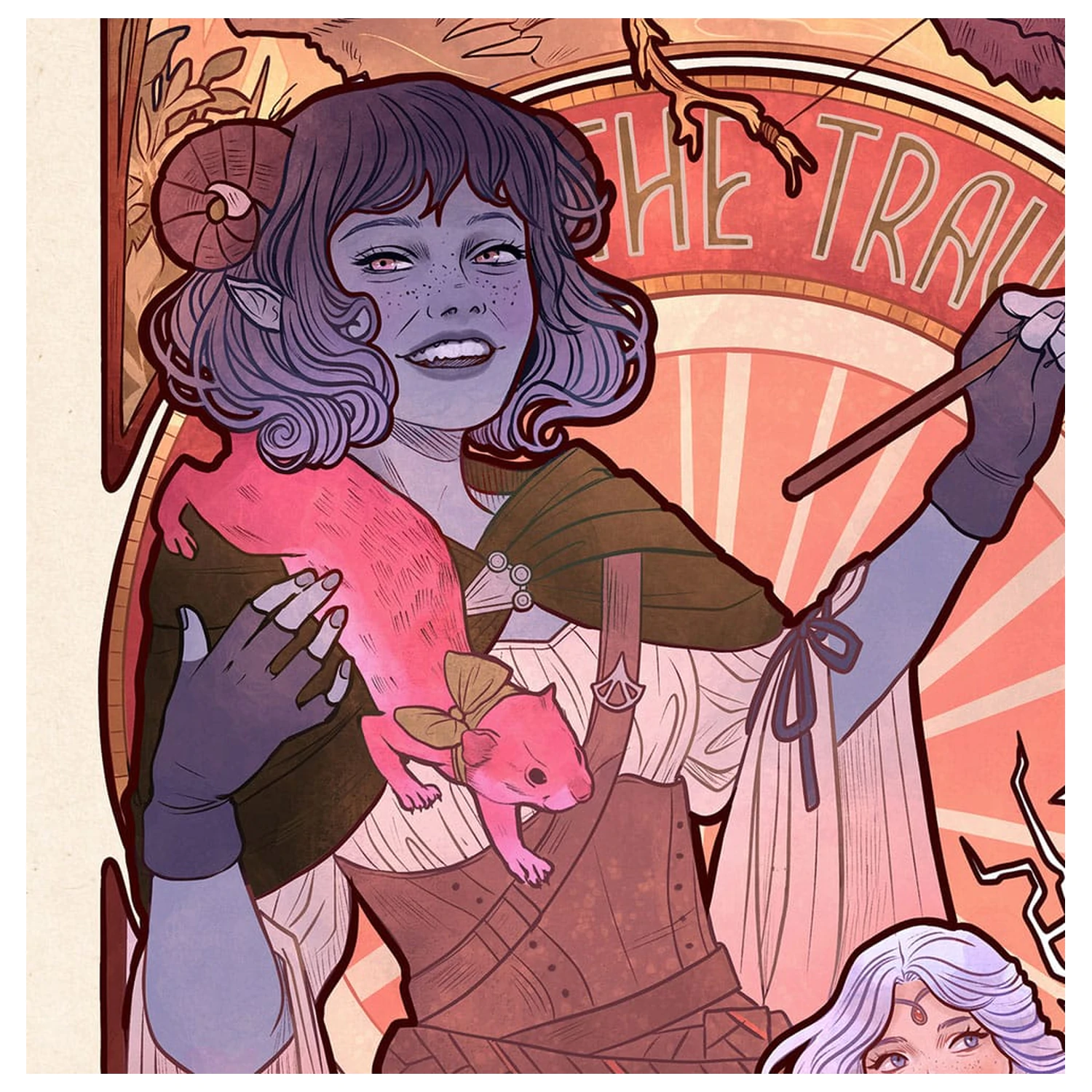 Critical Role Art Print Laura Bailey: 10th Anniversary Art Nouveau Illustrations 46 x 28 cm - bez okvira fotografija proizvoda