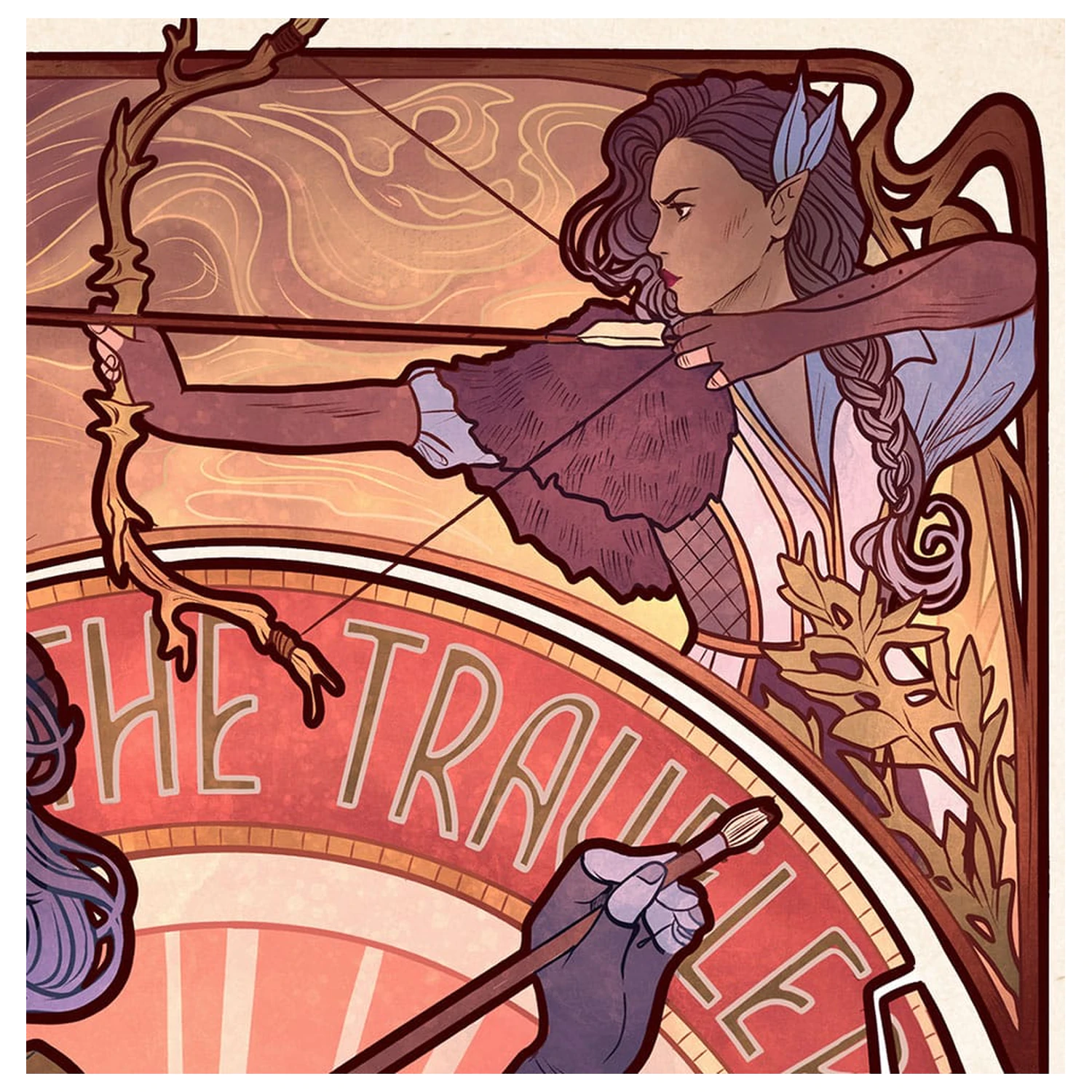 Critical Role Art Print Laura Bailey: 10th Anniversary Art Nouveau Illustrations 46 x 28 cm - bez okvira fotografija proizvoda