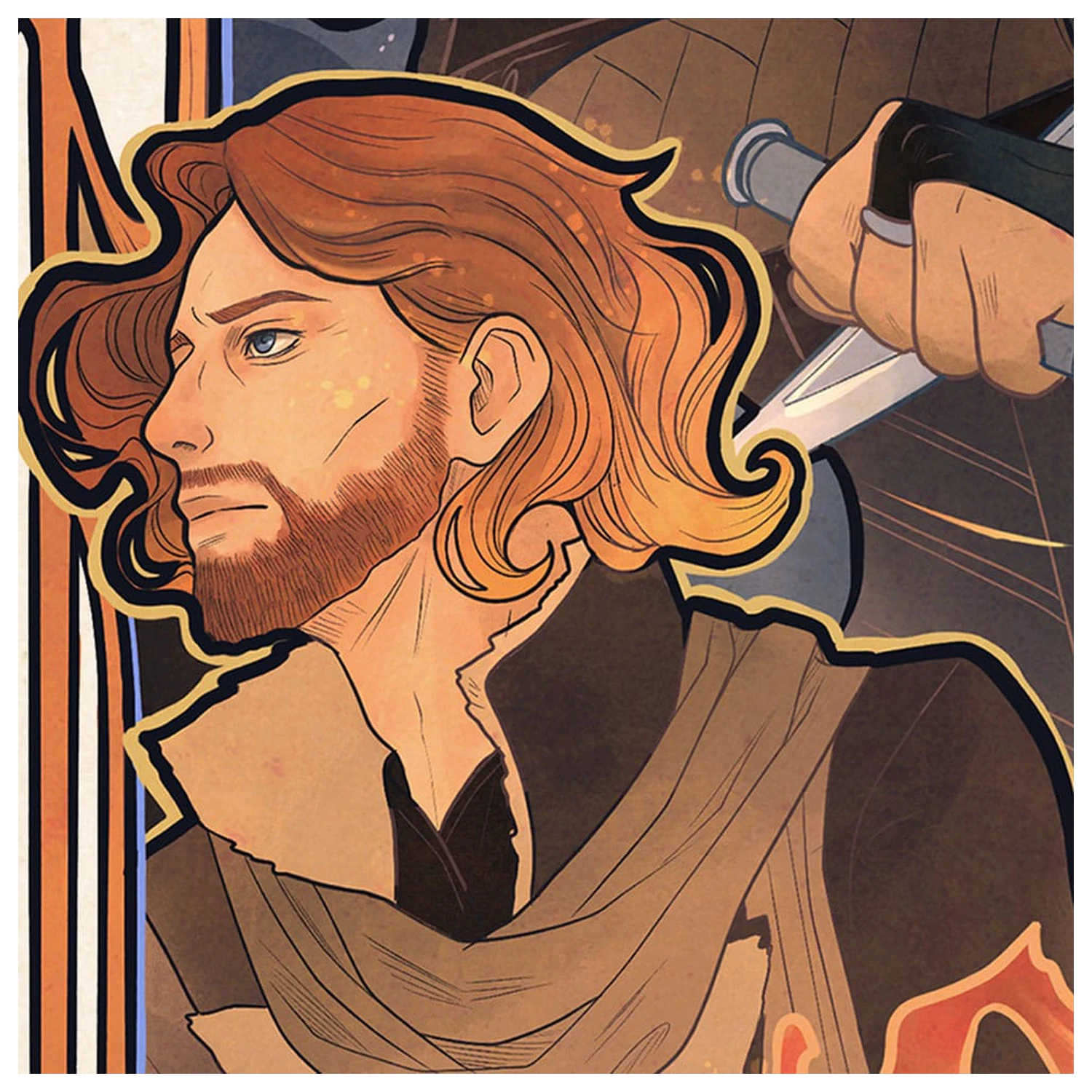 Critical Role Art Print Liam O'Brien: 10th Anniversary Art Nouveau Ilustracije 46 x 28 cm - neokvireno fotografija proizvoda