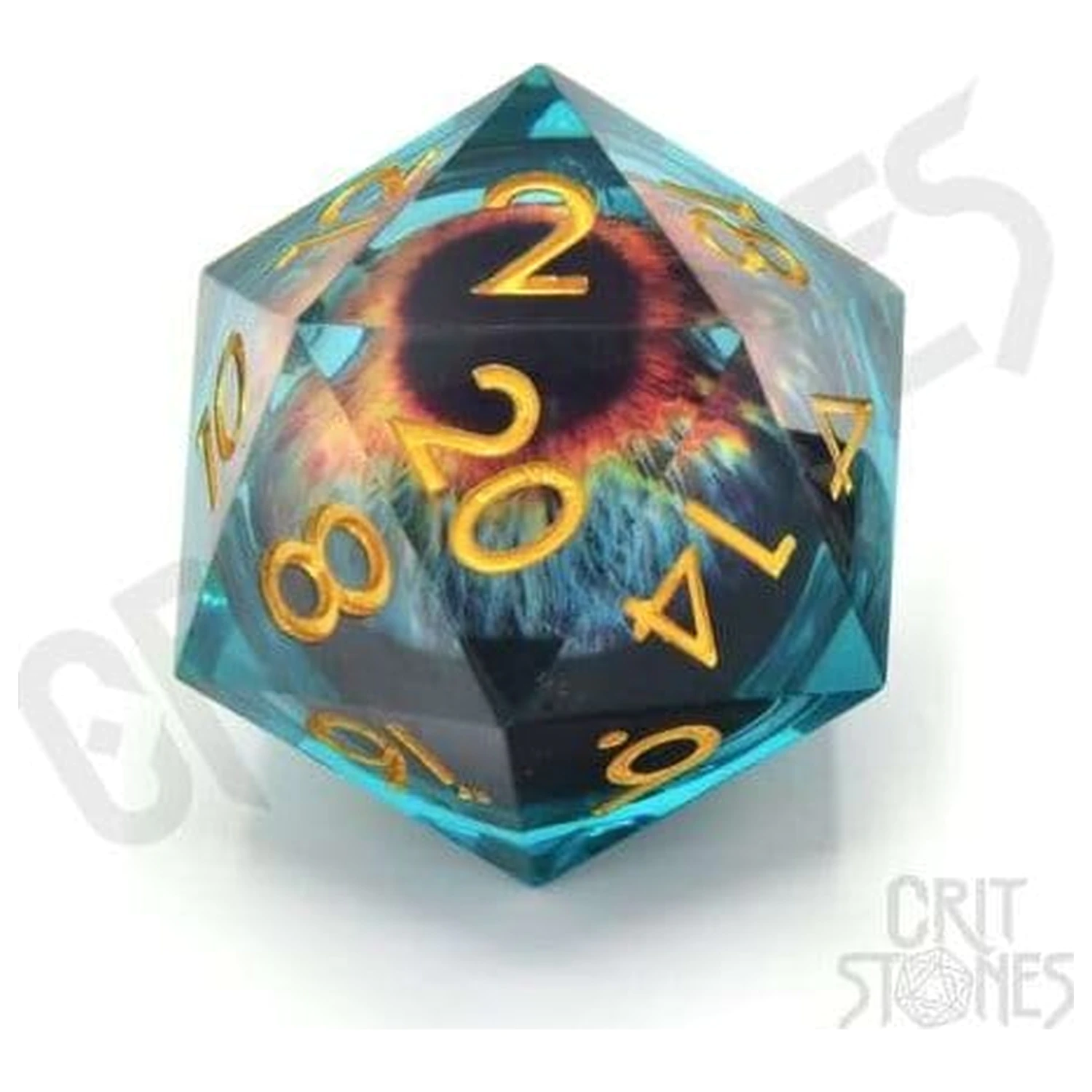 CritStones Liquid Core Dice D20 Oko proročišta 3 cm fotografija proizvoda