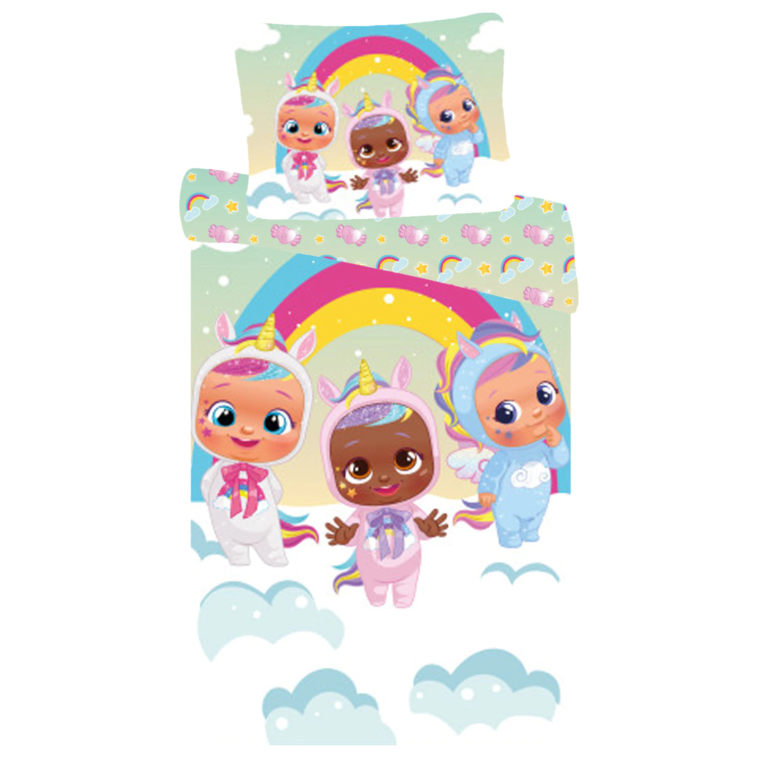 Cry Babies Clouds dječja, predškolska navlaka za poplun fotografija proizvoda