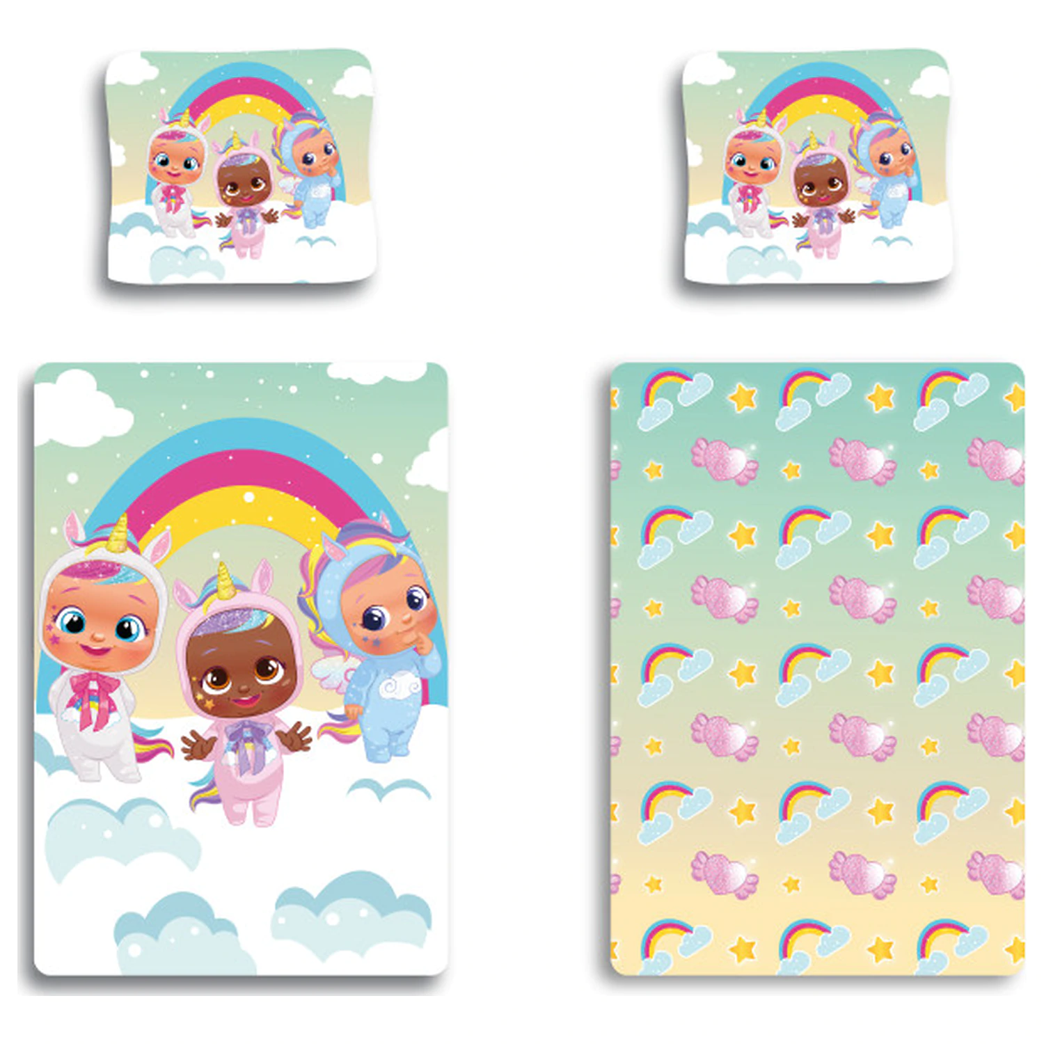 Cry Babies Clouds dječja, predškolska navlaka za poplun fotografija proizvoda