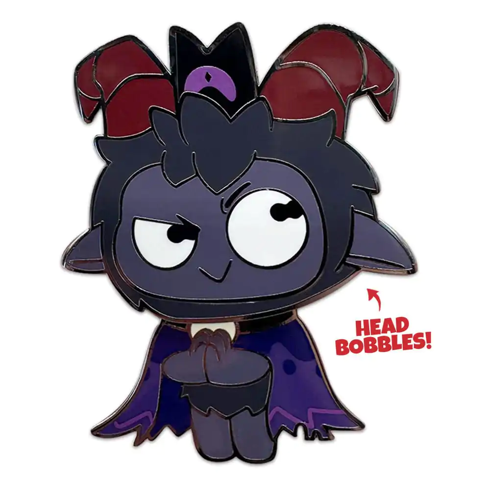 Cult of The Lamb Bedž na pribadači Goat Bobble Head 5 cm fotografija proizvoda