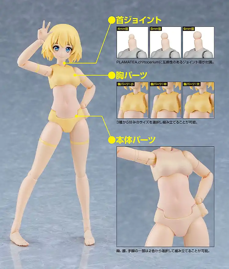 Cutie Honey Nova Plastični komplet modela PLAMATEA Muse Body: Ichika B Type 15 cm fotografija proizvoda