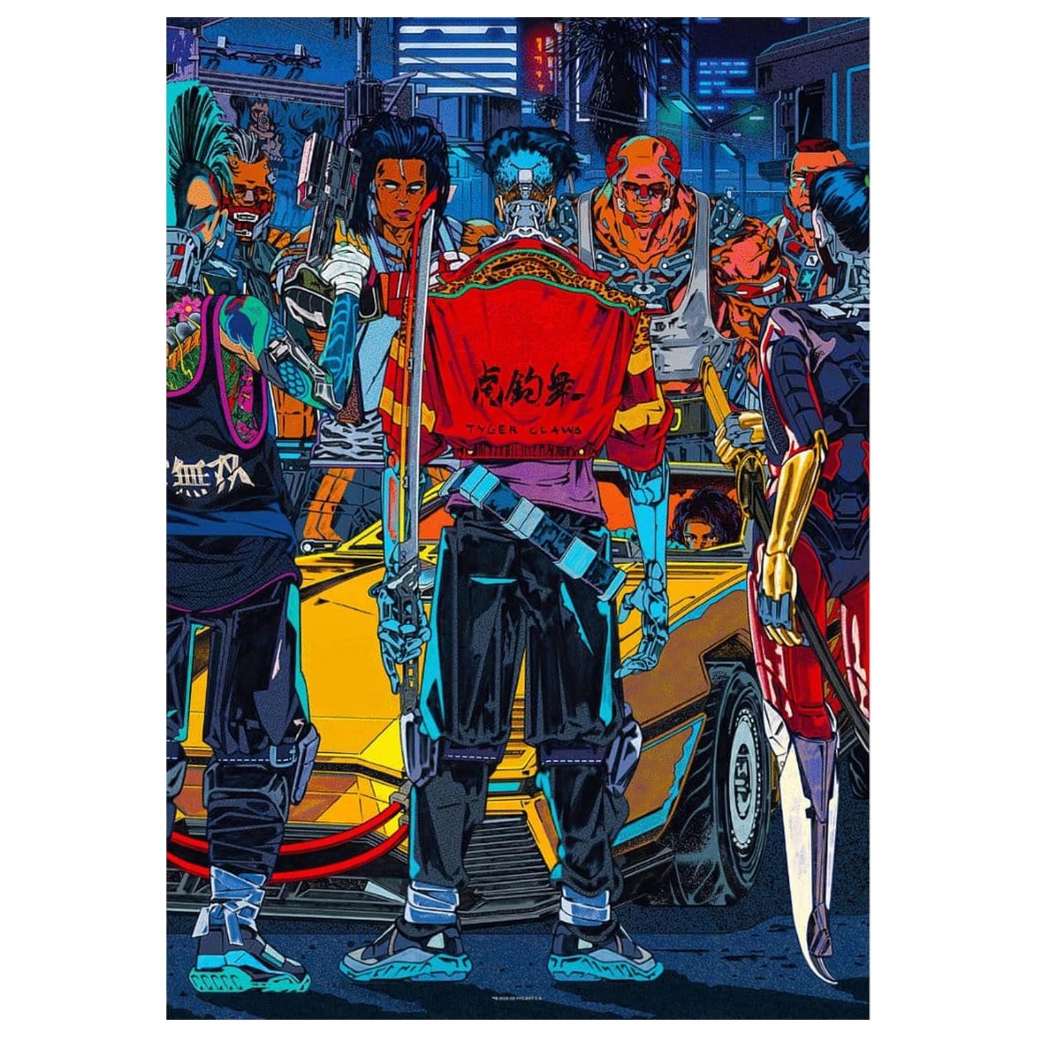 Cyberpunk 2077 Puzzle Kickdown (1000 komada) fotografija proizvoda