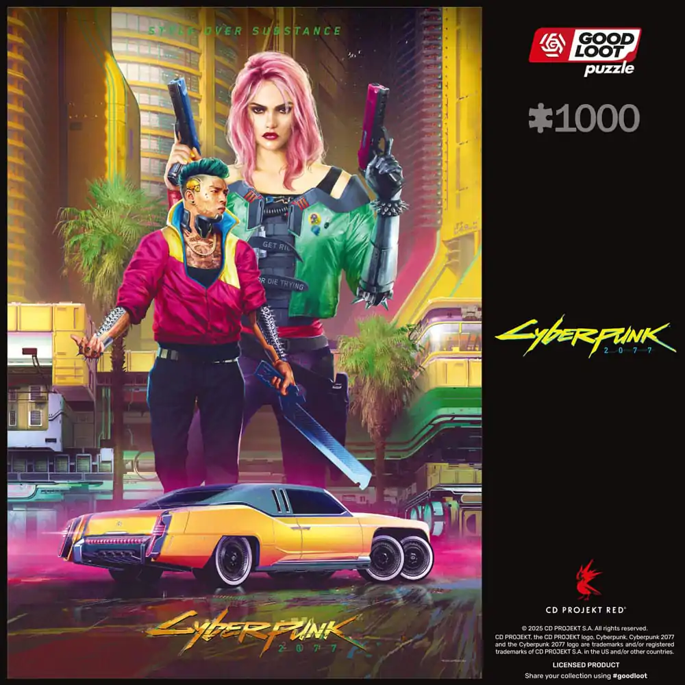 Cyberpunk 2077 slagalica Kitsch Style (1000 dijelova) fotografija proizvoda