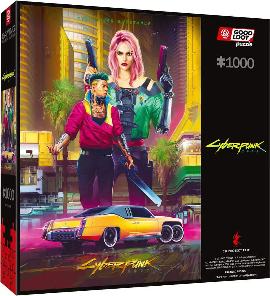 Cyberpunk 2077 slagalica Kitsch Style (1000 dijelova) fotografija proizvoda