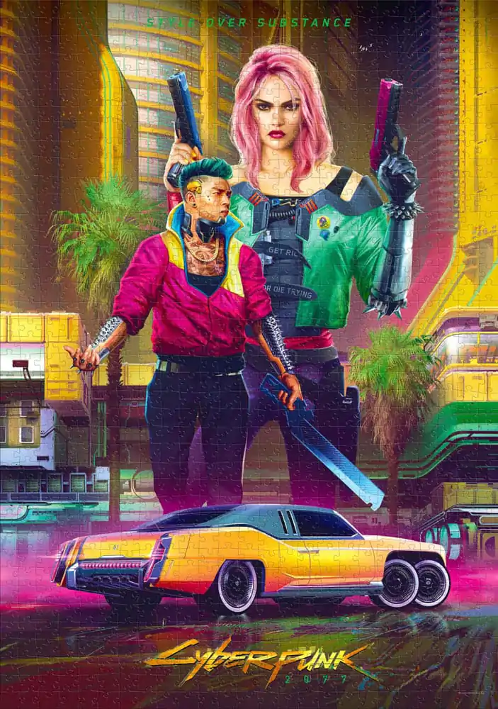 Cyberpunk 2077 slagalica Kitsch Style (1000 dijelova) fotografija proizvoda