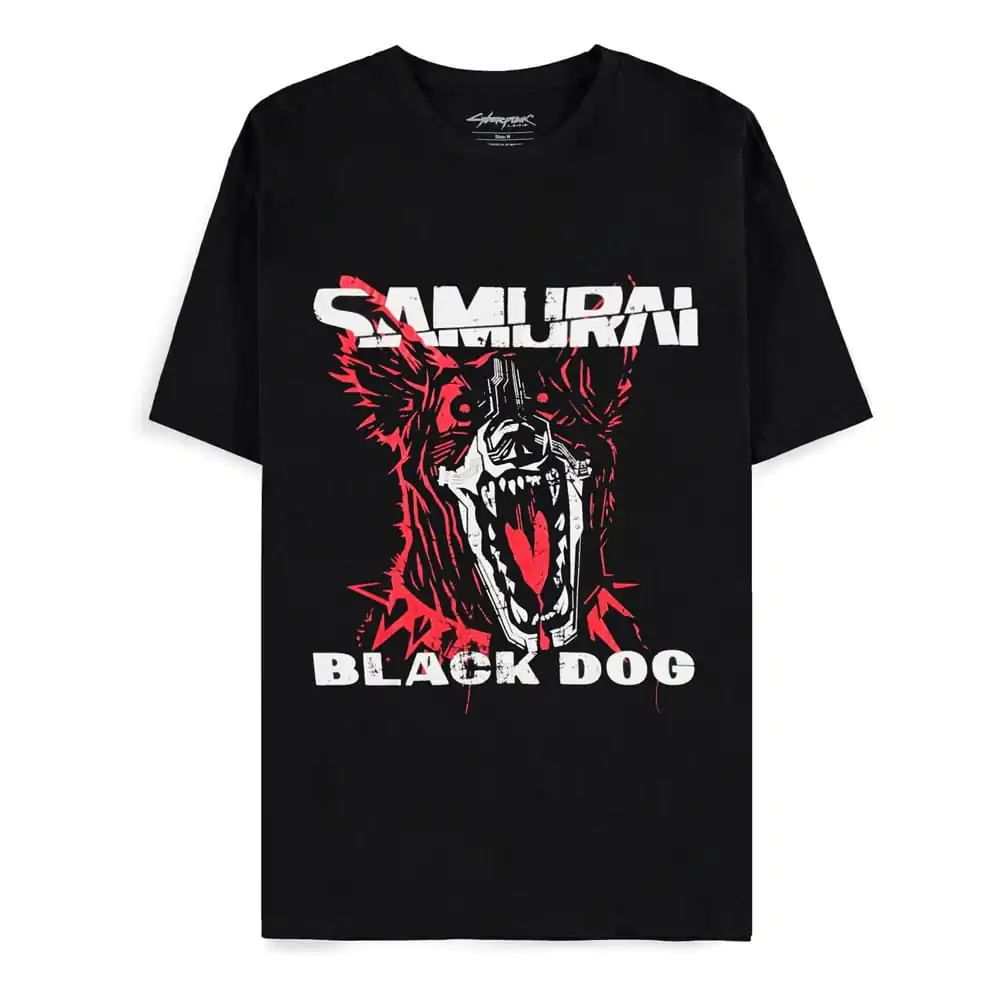 Cyberpunk 2077 majica kratkih rukava Black Dog Samurai Album Art fotografija proizvoda